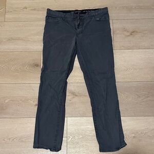 Calvin Klein Dark Gray Slim Straight Pants